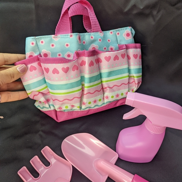 Melissa and Doug Sunny Patch Pretty Petals tote set gardening toy toddler 3+ - Picture 5 of 6